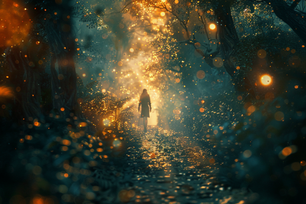 woman walking on a path towards embracing change