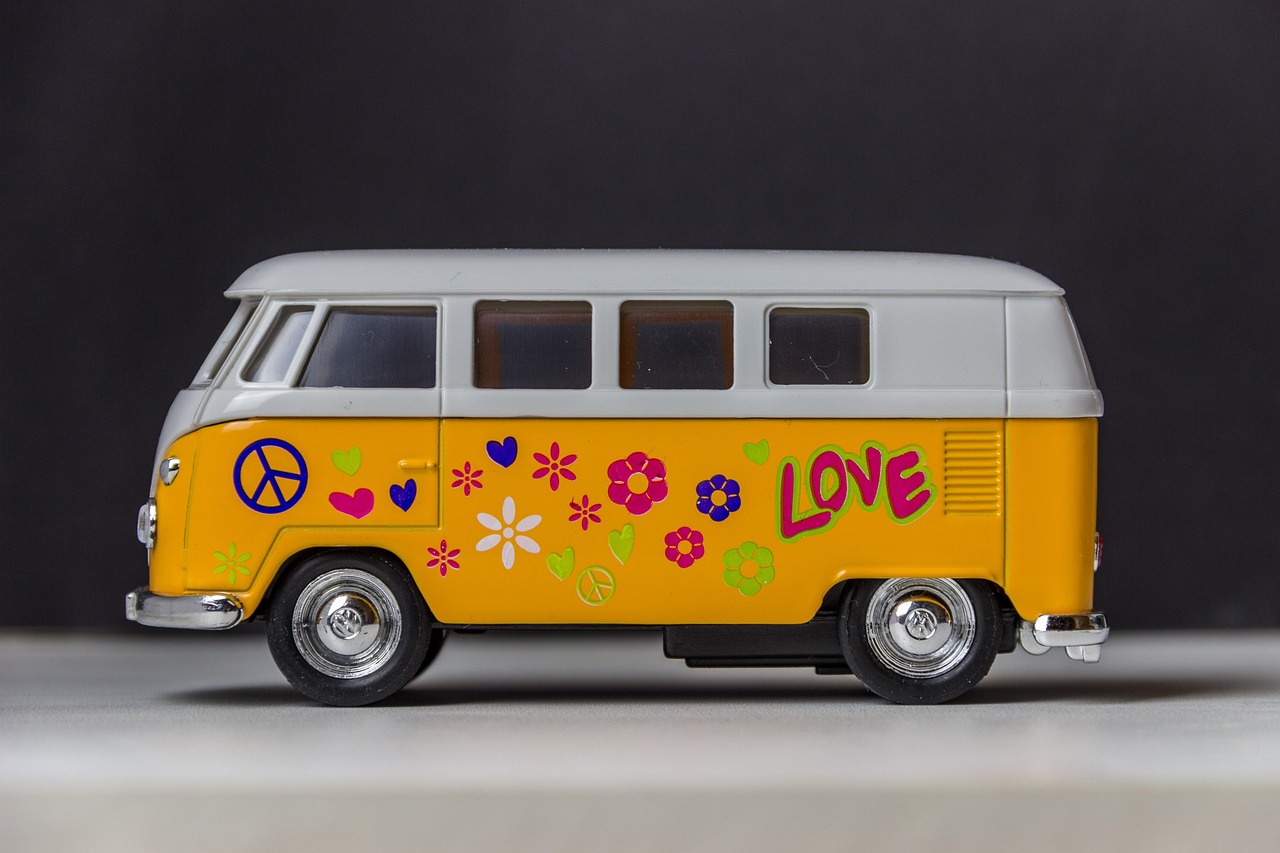 hippie style campervan